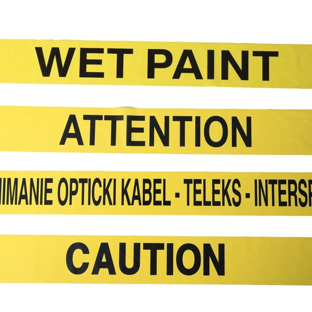 Strength Yellow Caution Barrier Safety Protect Warning Tape