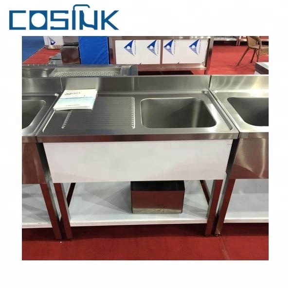 Zhongkai Cosink high quality Bar kitchen counter top kitchen sinks 304 stainless steel with cabinet