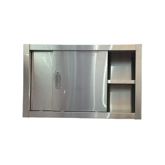 Stainless Steel Kitchen Wall Hanging Cabinet With Sliding door/Wholesale S/S Cabinet Commercial Kitchen Cabinet