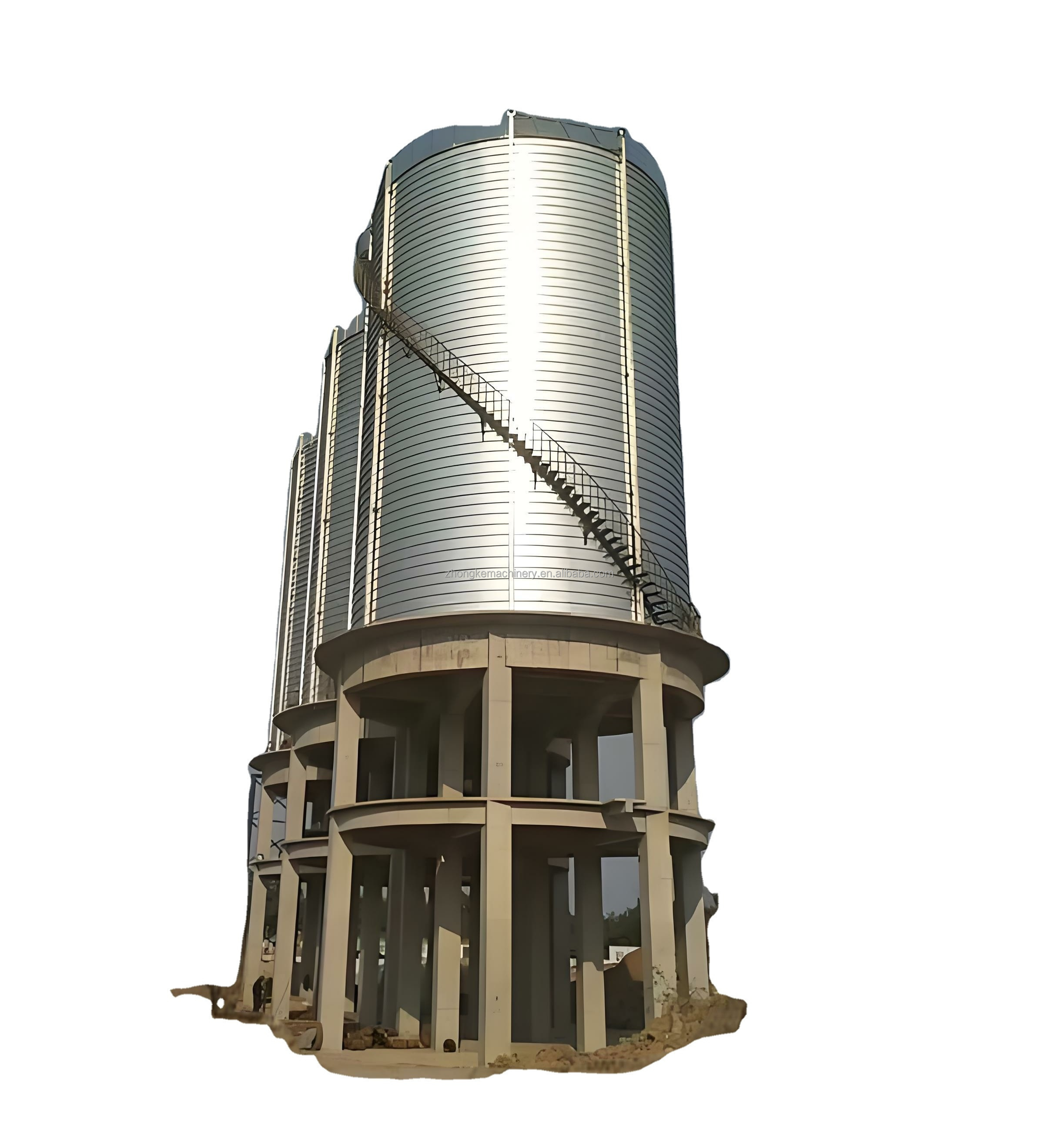 Stainless Steel Grain Storage Silo Seed Storage Silo Bins Poultry Feeding Silo