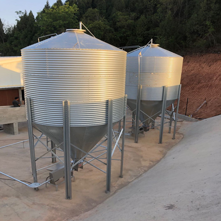 Silo For Chicken Feed Storage Bins Automatic Feeding System Product Poultry Farming Grain Silo