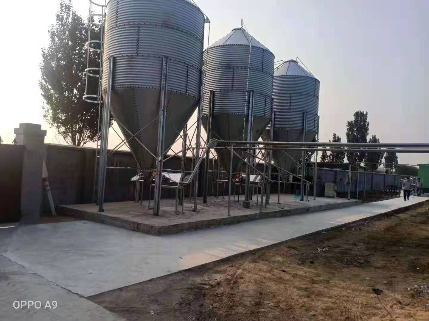 Grain Storage Galvanized Silo For Sale Corn Seed Storage Silo Bins Grain Silo Feeder