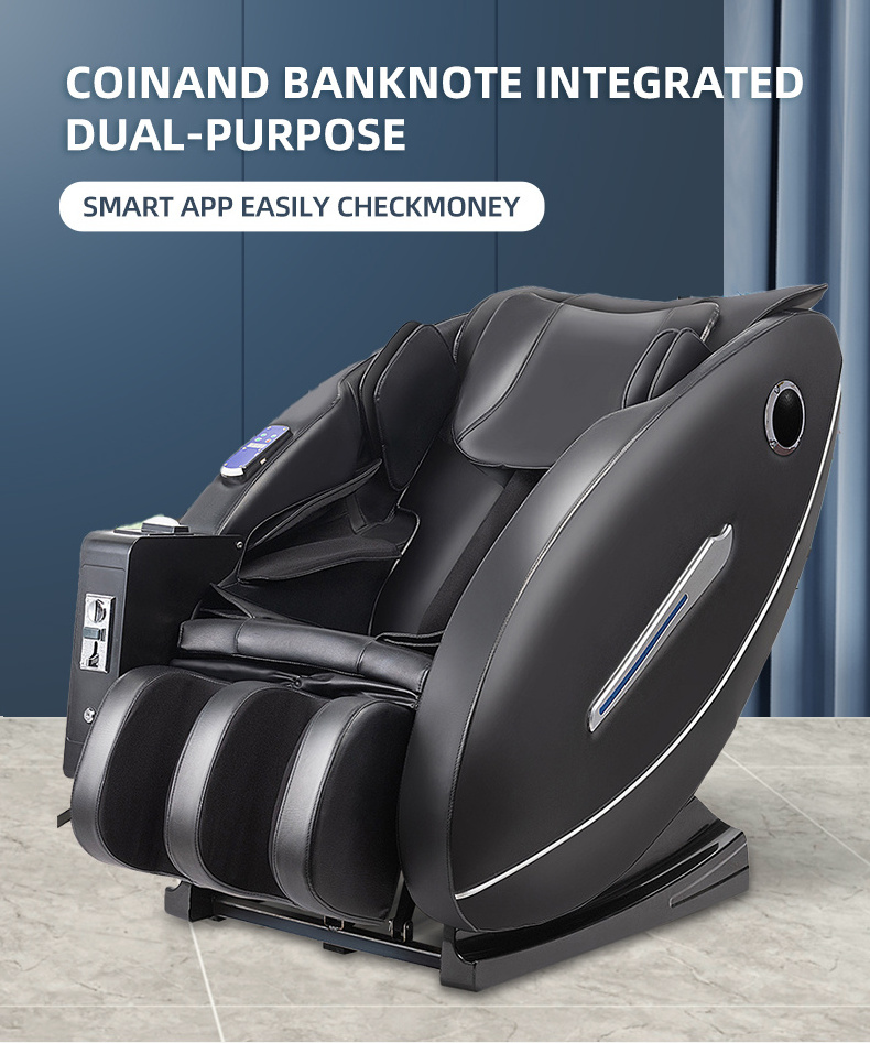 New Credit Card Business Coin Bill Operated Commercial 3D Zero Gravity Vending Massage Chair With Payment System