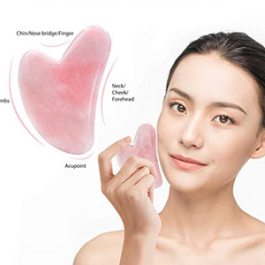 Wholesale Real Jade Gua Sha Crystal Face Roller Massage Guasha Stone Face Roller Massager