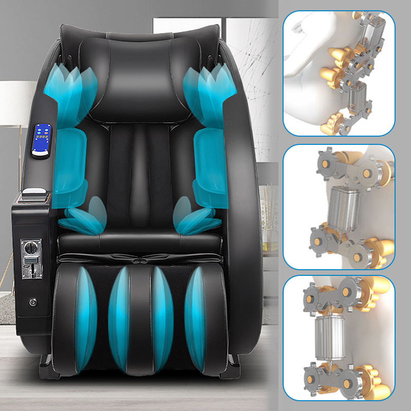 New Credit Card Business Coin Bill Operated Commercial 3D Zero Gravity Vending Massage Chair With Payment System