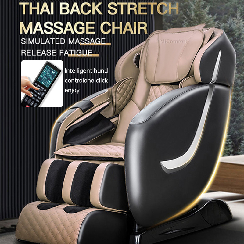 High Level Electric Luxury Massage Chair Touch Screen Zero Gravity 4D SL Track Shiatsu Full body Airbags Massage Chair