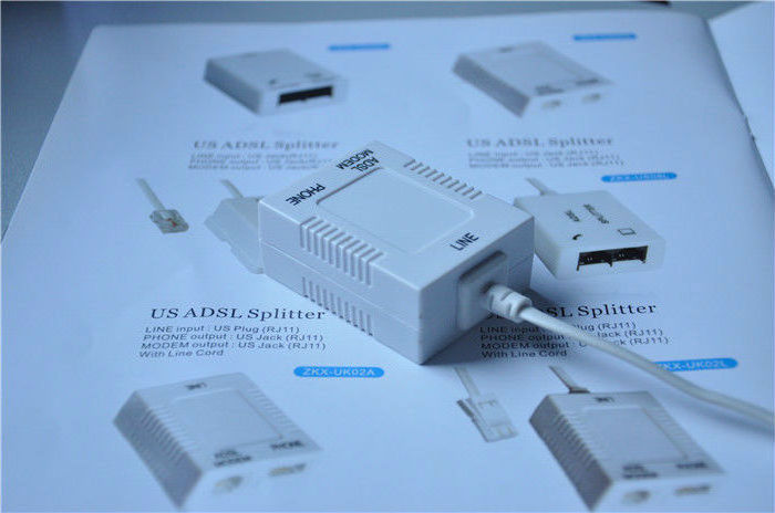 Telephone Phone Network RJ11 Cable Line ADSL Modem Micro Filter Splitter