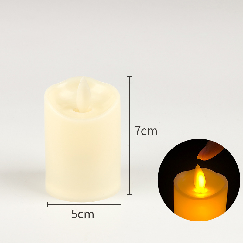 Flickering Flameless Votive Candles Electric Candles Paraffin Wickless Battery Remote Control and Timer Wax Pillar LED Candles