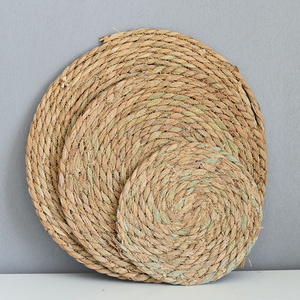 Rattan Charger Round Weaves Boho Round Table Placemats Round Set of Placemats Bulk Wedding