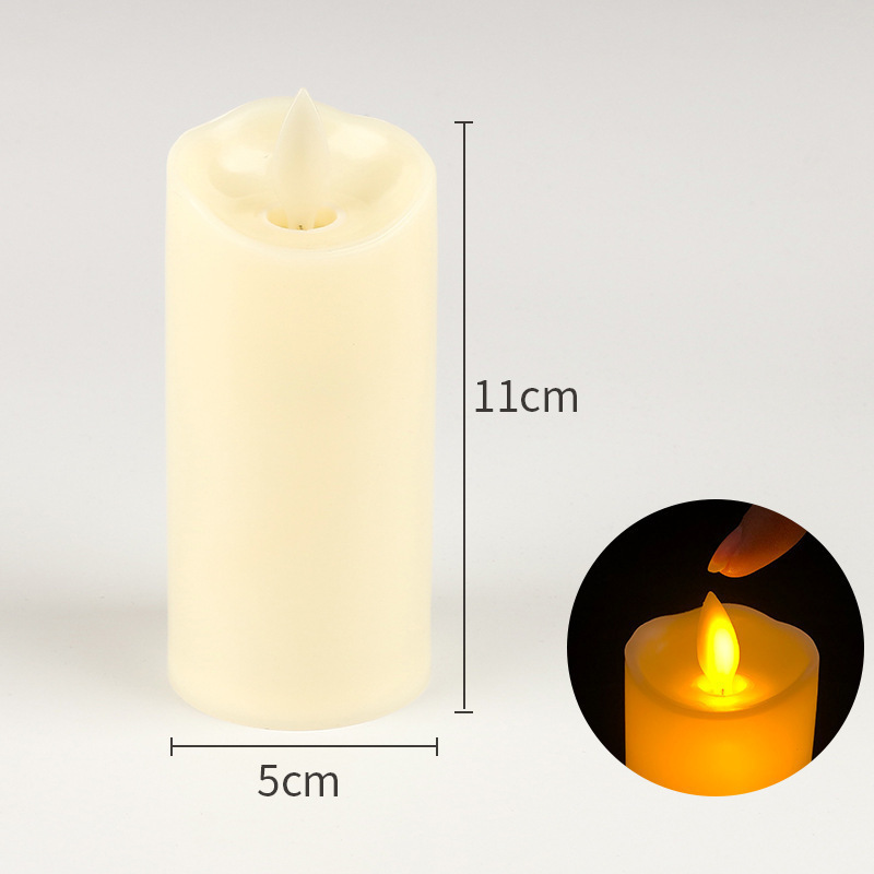 Flickering Flameless Votive Candles Electric Candles Paraffin Wickless Battery Remote Control and Timer Wax Pillar LED Candles