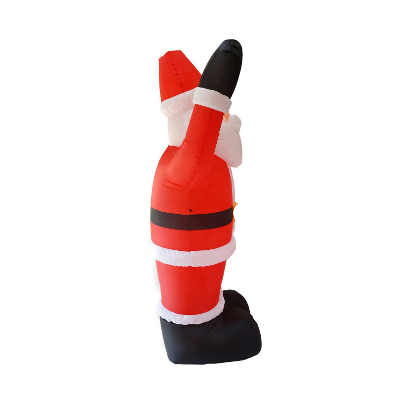 Hot Selling Cheap Inflatable Santa Claus Outdoor Christmas Santa LED Lamp Decor Yard Giant Inflatable Santa Claus for Sale