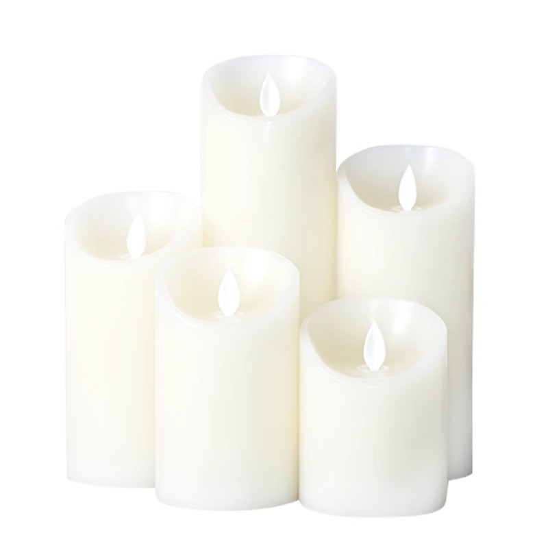 Battery Operated Remote Control Led Candles Flickering Flameless Smokeless Candles for Wedding Christmas Decorations