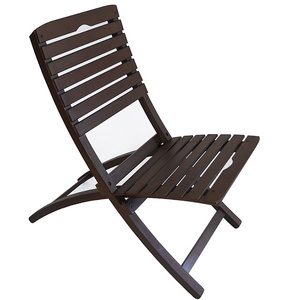 Wooden painted lounge chair folding footrest lounge chair