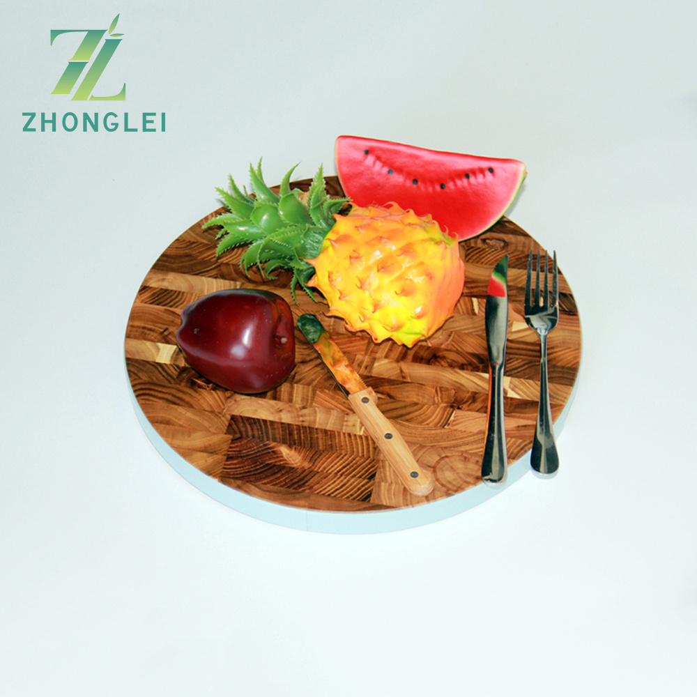 Wholesale Custom Logo Meat Fruits Veggies Bread Teak Wood Mix Chopping Block Cutting Board with Holding Grains