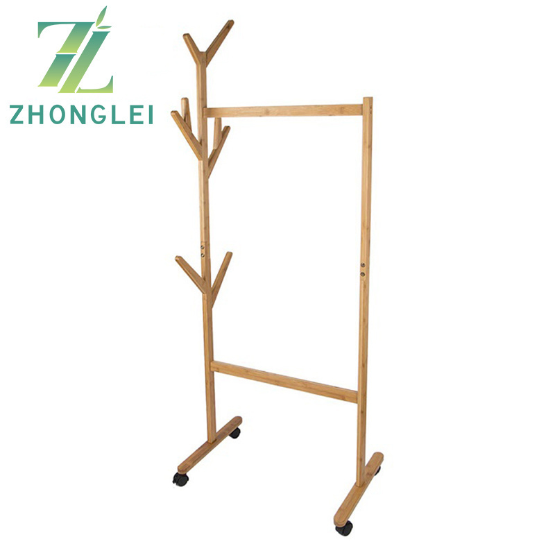 Hanger 2 fold 1 hanger rolling garment stand with bottom stand Rolling closet organizer