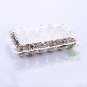 24  holes  plastic quail egg tray PET  quail egg cartons plastic Free Shipping