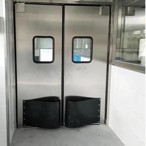 Traffic Composite Anti-Rust Steel Kitchen Door Stainless Steel Restaurant Swing Traffic Doors for Food Processing Factory