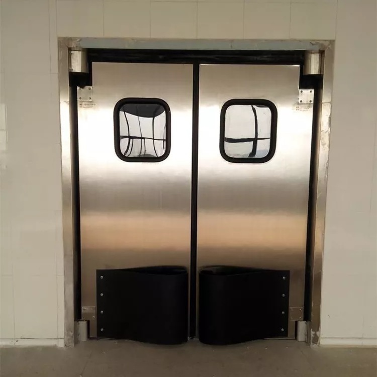 Traffic Composite Anti-Rust Steel Kitchen Door Stainless Steel Restaurant Swing Traffic Doors for Food Processing Factory