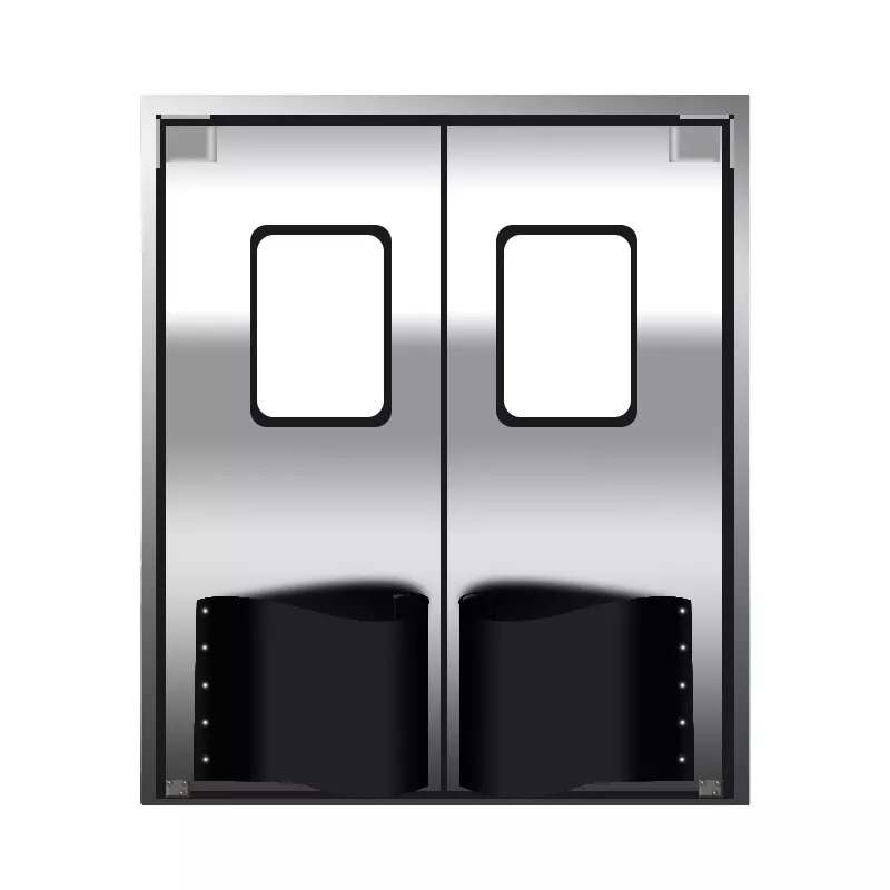 Traffic Composite Anti-Rust Steel Kitchen Door Stainless Steel Restaurant Swing Traffic Doors for Food Processing Factory