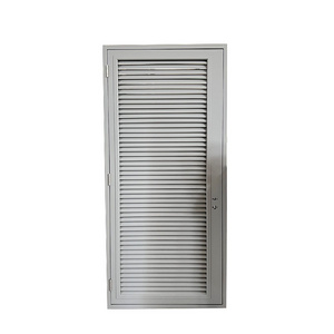 Budget doors with SUS lockset Exterior Louvered Door Steel Metal  Security Door