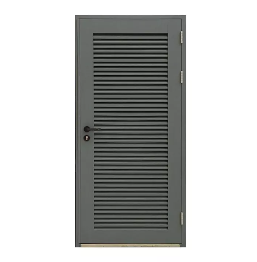 Budget doors with SUS lockset Exterior Louvered Door Steel Metal  Security Door