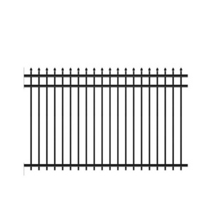 Factory New Cheap Wrought Iron Fence Panel Steel Metal Picket Ornamental Fence