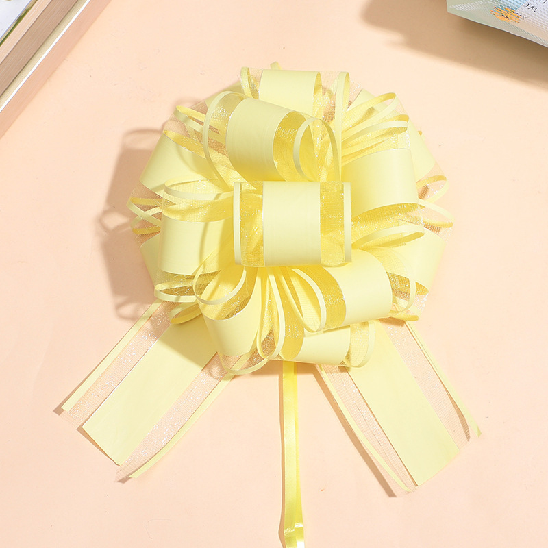 Matte Chiffon Pull Bow Film Ribbon For Gift Packaging Christmas Decoration Pull Bows Flower Material Holiday Wrap