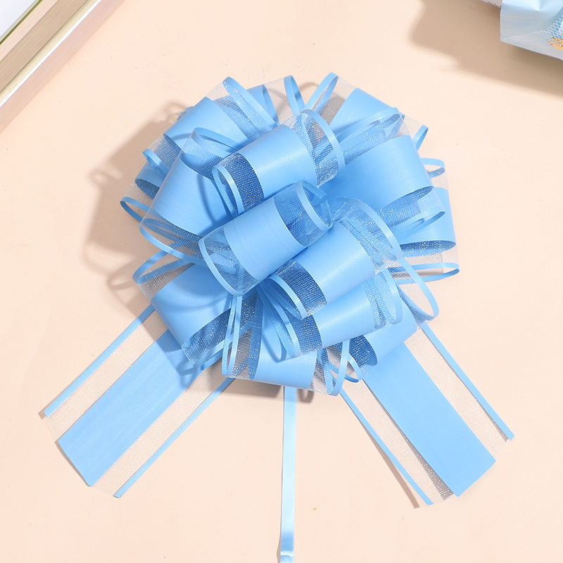 Matte Chiffon Pull Bow Film Ribbon For Gift Packaging Christmas Decoration Pull Bows Flower Material Holiday Wrap