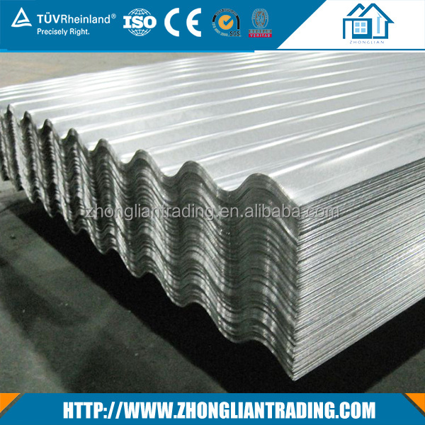 Ghana popular full hard 0.7 mm thick aluminum corrugated zinc roofing sheet