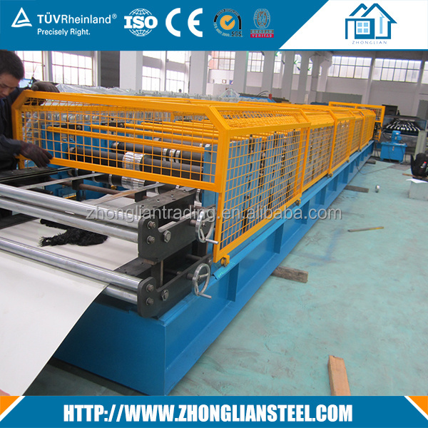 Germany steel profile soffit panel liming gutter fascia cold roll forming machine