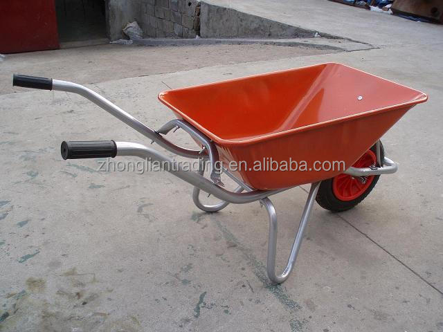 China Construction Industrial Heavy Duty 130kgs 60L Two Wheel High Quality Wheelbarrow