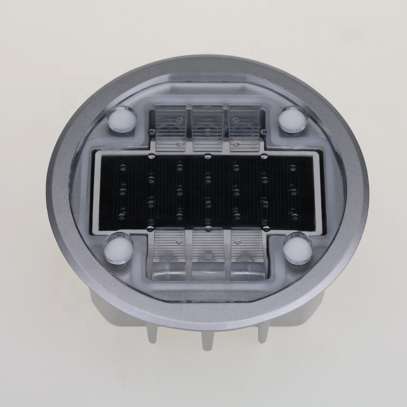 Solar Powered embedded reflector tactile IP68 steady aluminium road safety Cat Eye light solar road stud, LED market stud