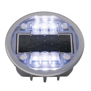 Solar Powered embedded reflector tactile IP68 steady aluminium road safety Cat Eye light solar road stud, LED market stud