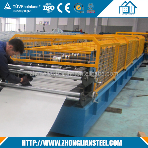 Germany steel profile soffit panel liming gutter fascia cold roll forming machine