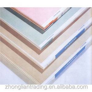 Low price insulated 18mm ceiling gypsum plasterboard