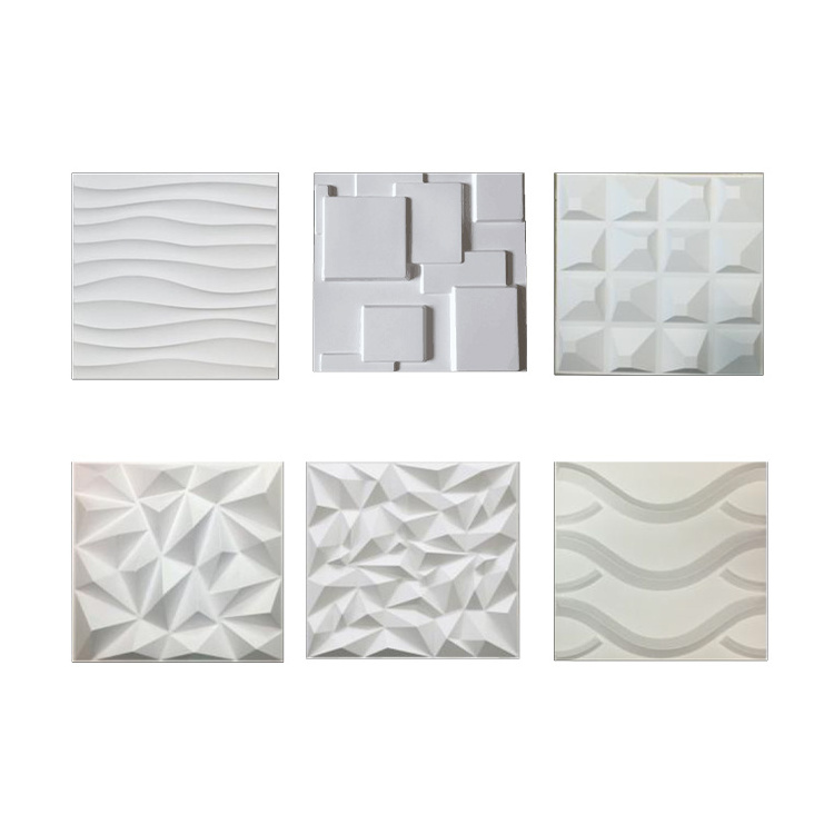 Factory price Multi design modern art decorative wainscot waterproof 3d pvc wall panel for sale