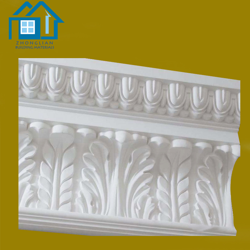 Building material interior exterior decorative pu polyurethane flexible cornice