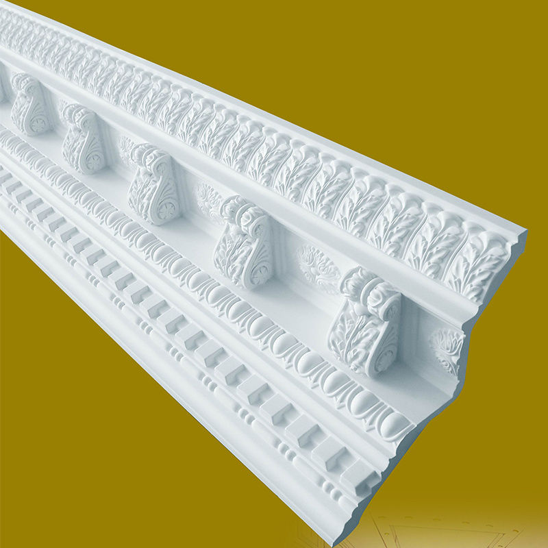 Building material interior exterior decorative pu polyurethane flexible cornice