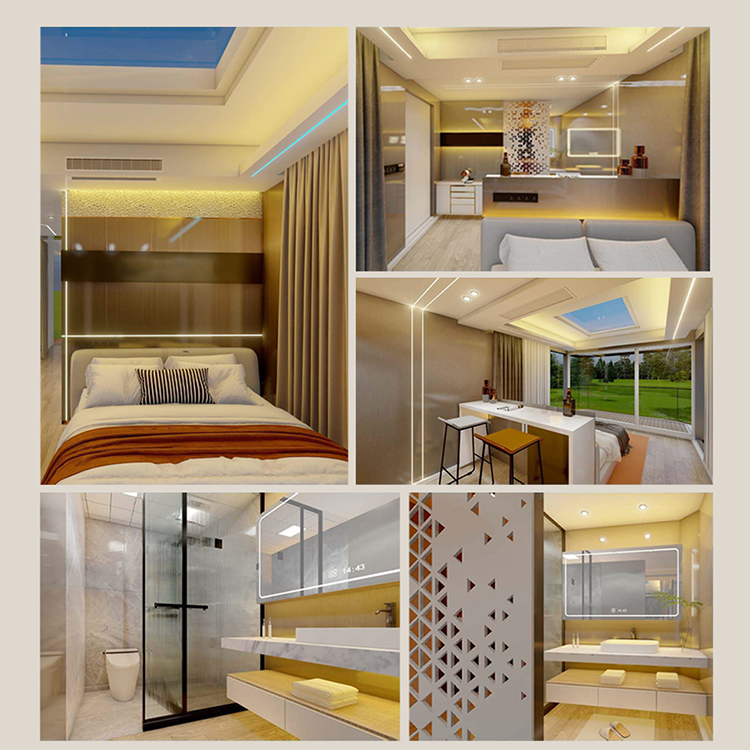 Customized Prefabricated Luxury Hotel Villa Modern Space Capsule House Mobile Camping House