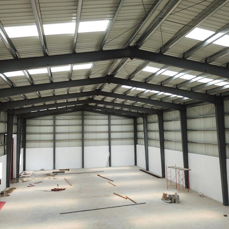 prefab metal frame galvanized truss design workshop warehouse steel structure building