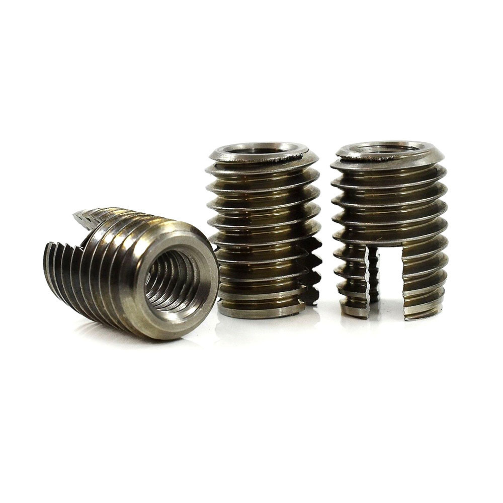 CNC Lathe Brass Knurled Inserts M2 M4 M5 Molding Thread Insert Stainless Steel Knurling Nuts For Plastic