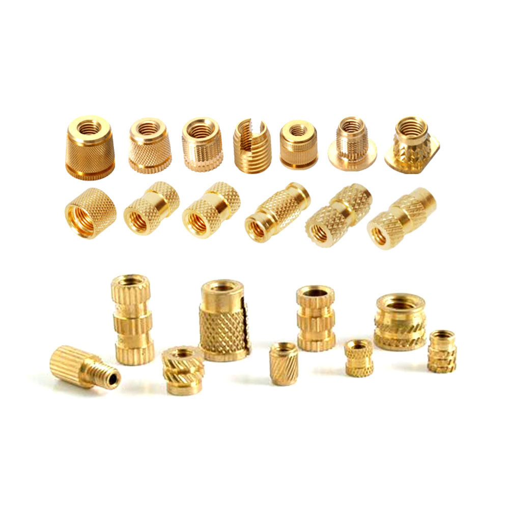 Professional Manufacturers Precision  Brass Threaded Knurled Insert Brass Knurled Insert m4 insert square threaded