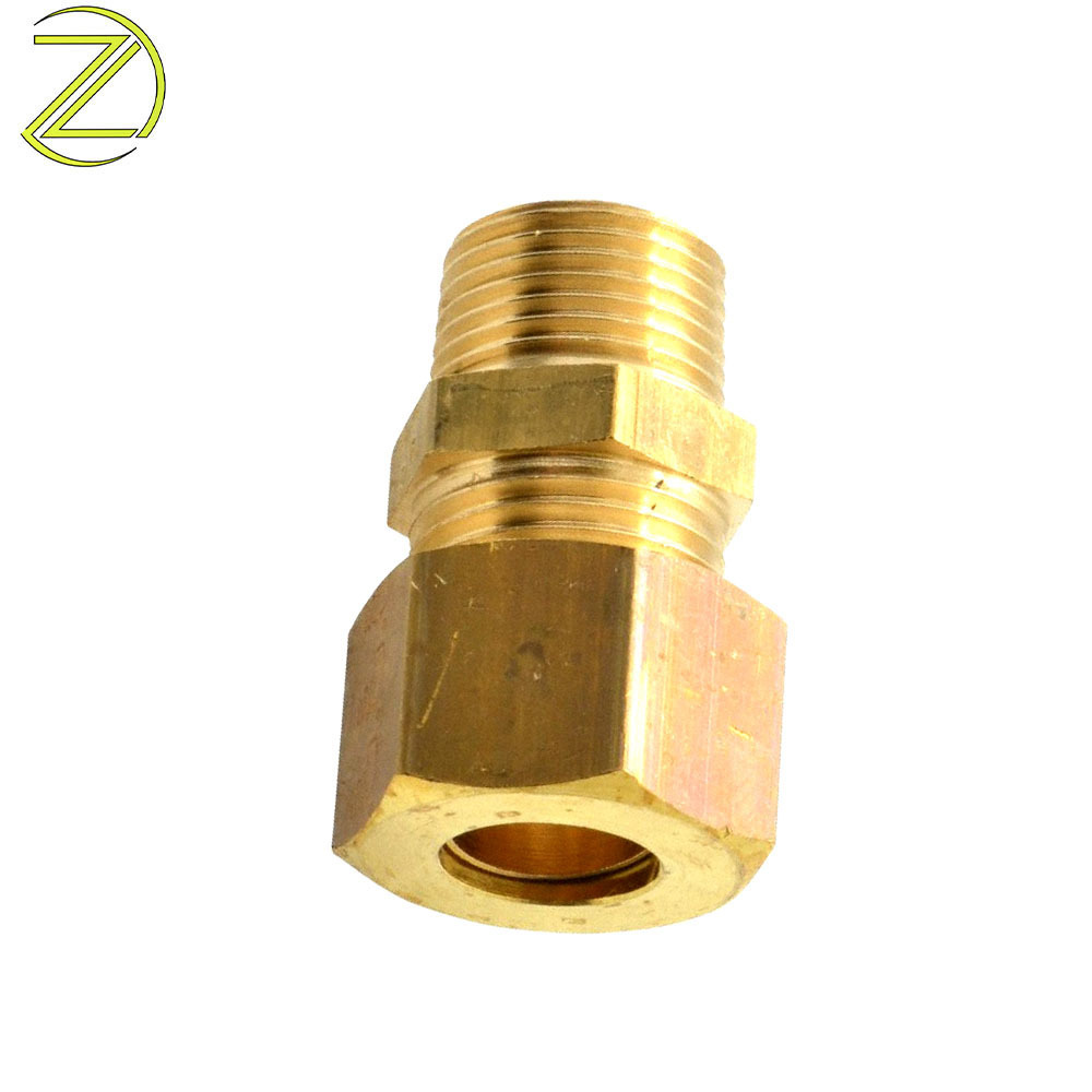 Garden Hose Connectors Aluminum Pipe Stainless Steel Fittings Tube Male Brass Water Brass Knurling Connector