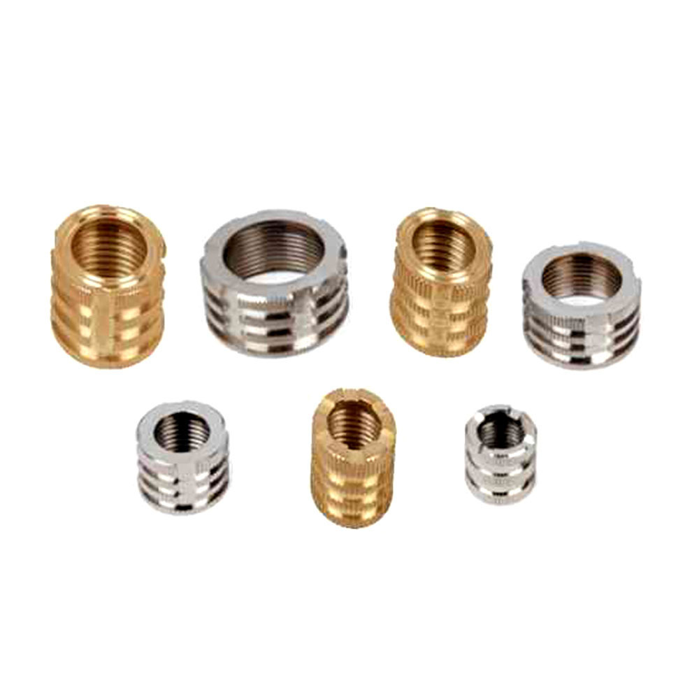 One-Stop Customized Service M6 Brass Threaded Insert Nuts Metal Thread Inserts For Aluminium m10 insert brass