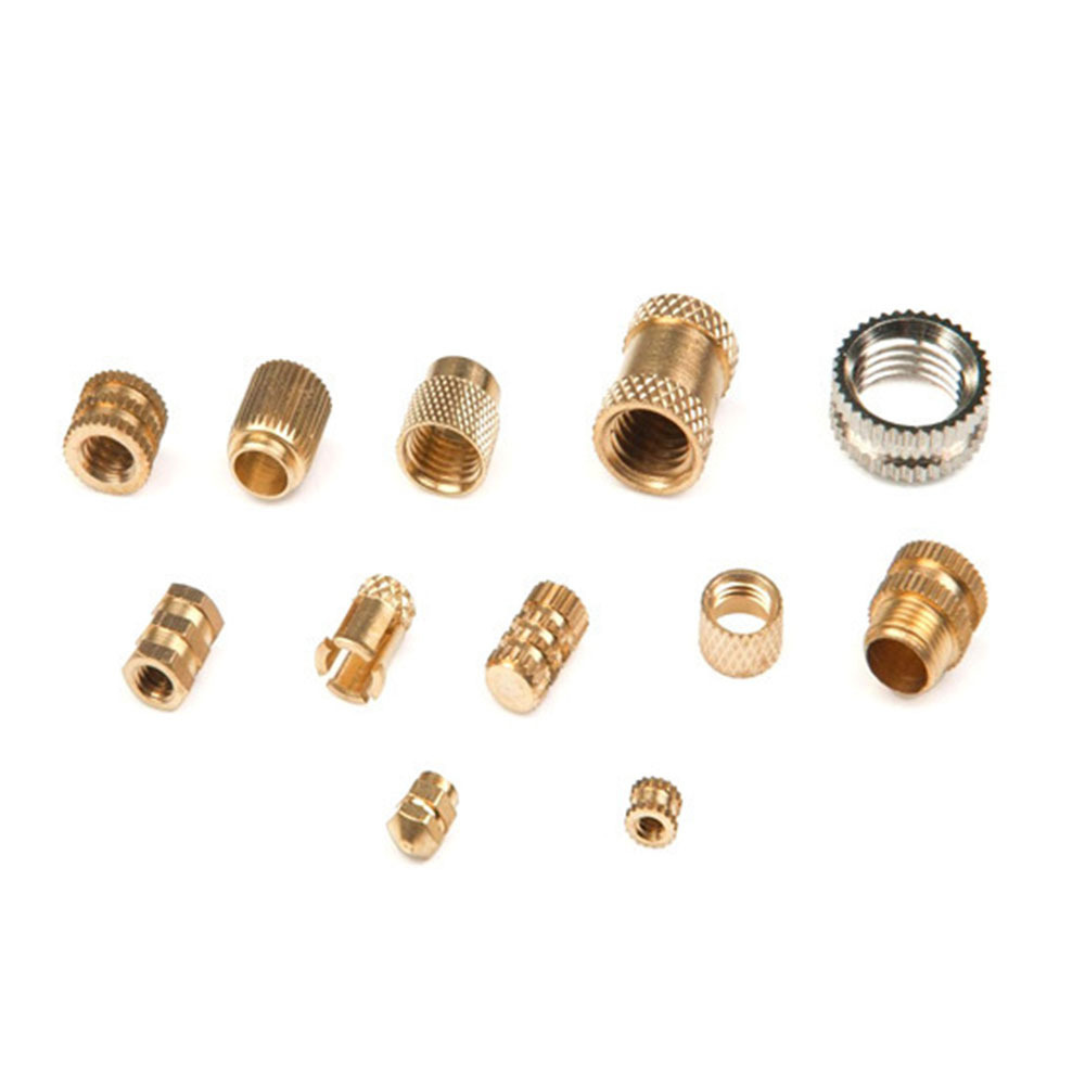 One-Stop Customized Service M6 Brass Threaded Insert Nuts Metal Thread Inserts For Aluminium m10 insert brass