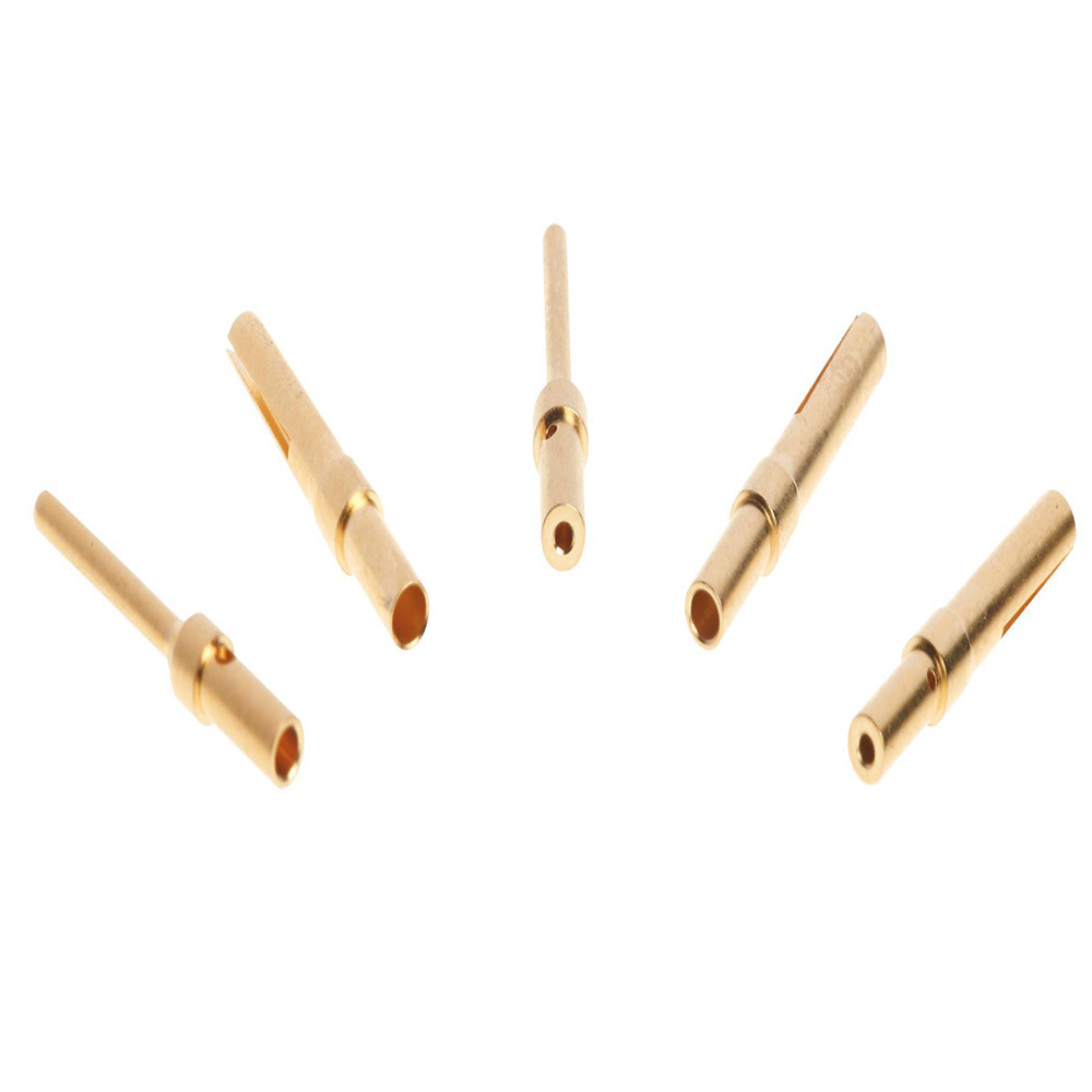 Non-standard connector crimp contacts pins brass 1.0 Solder Cup wire pin male solid terminal pin