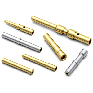 Non-standard connector crimp contacts pins brass 1.0 Solder Cup wire pin male solid terminal pin