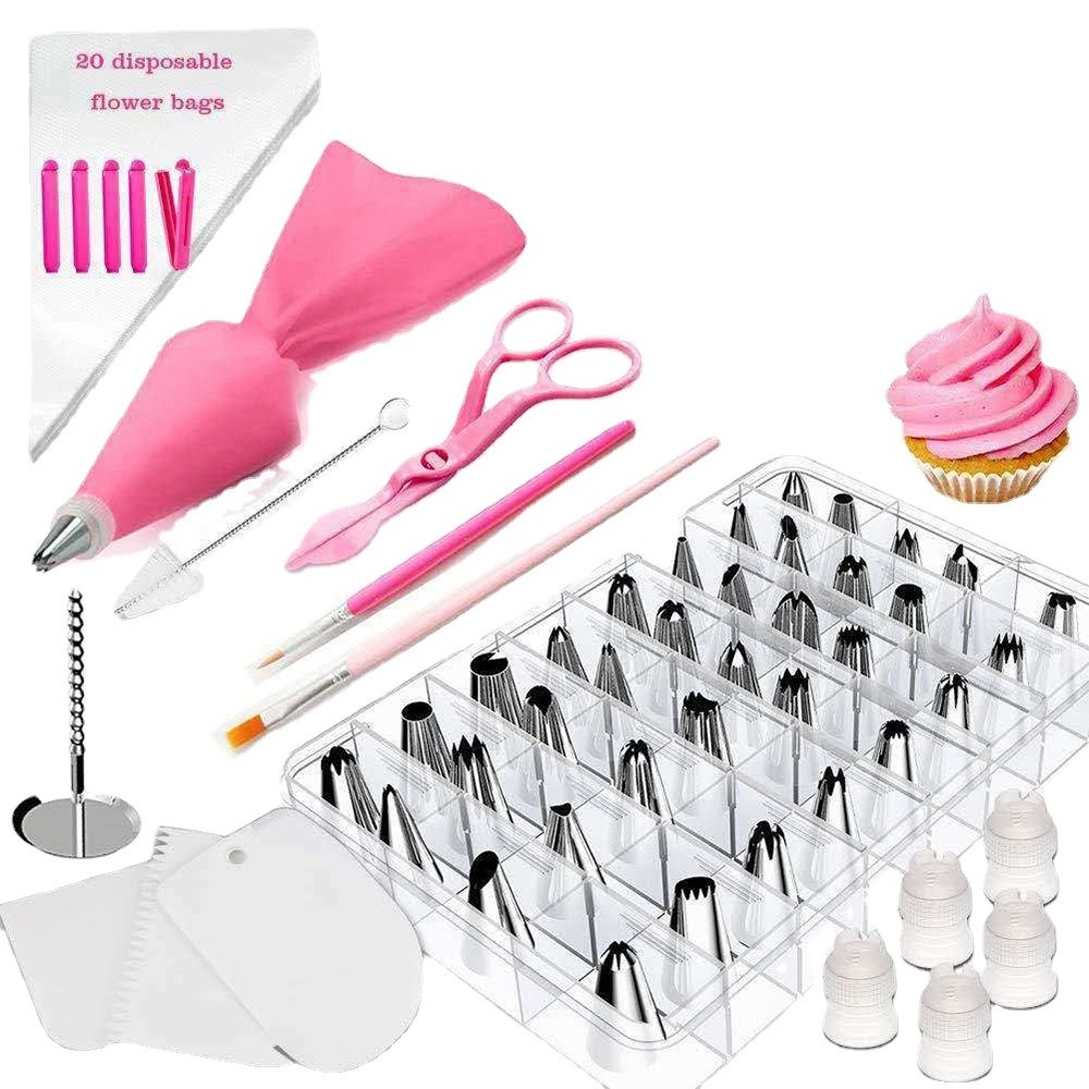 Baking tools 83 pieces of decorating mouth set DIY decorating cake turntable silicone molds for cake decorating