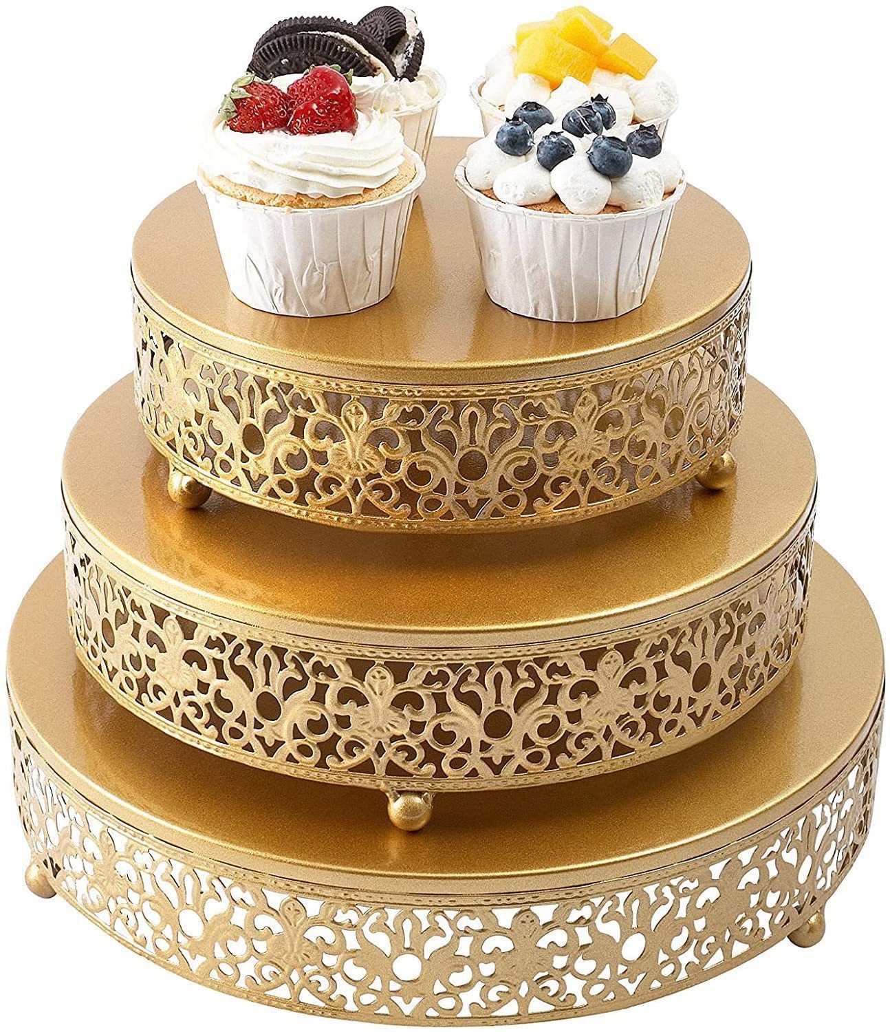 Europe style round metal cake stand for wedding dessert iron cake stands for wedding cake swing stand