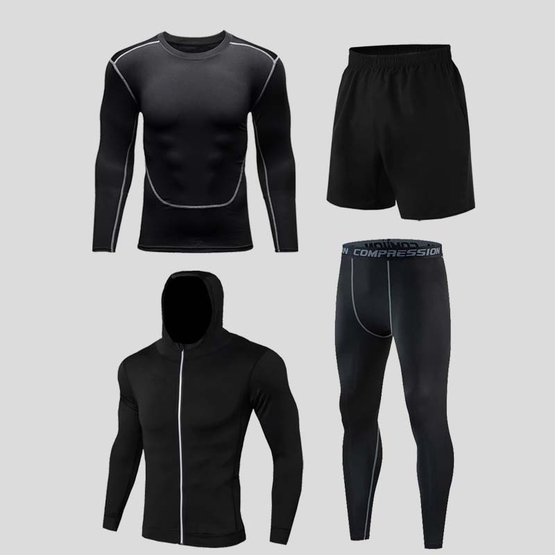 Men Compression Morning running bodysuit Track Suit Functional Underwear warm track suits men quick-dry clothes